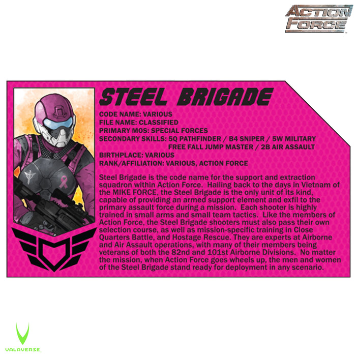 Action Force Pink Steel Brigade