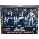Marvel Legends S.H.I.E.L.D Nick Fury Jr., Sharon Carter, & Dum Dum Dugan 3-Pack - Pre-Owned / In Box