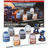 Warhammer 40,000 Space Marines Intercessors + Paints Set