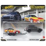 Hot Wheels Premium Car Culture Team Transport #95 '89 Porsche 944 Turbo & 2008 Porsche Cayenne