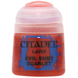 Citadel Colour: Evil Sunz Scarlet – Layer Paint - Miniature Games
