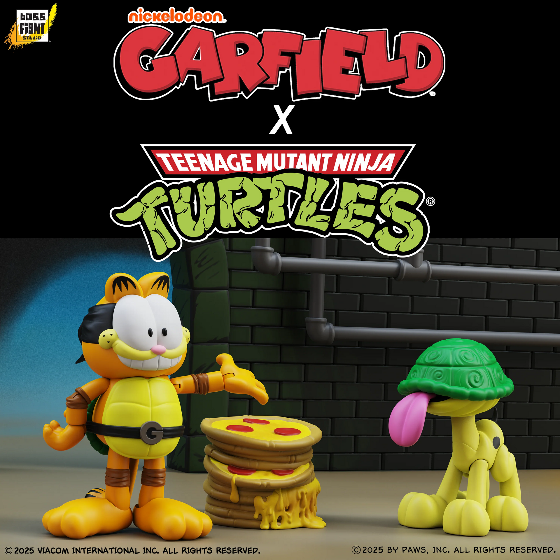 Boss Fight Studios Garfield x Teenage Mutant Ninja Turtles