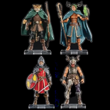 Mythic Legion The Roleplaying Game Standees Heroic Set B (Set Of 4)