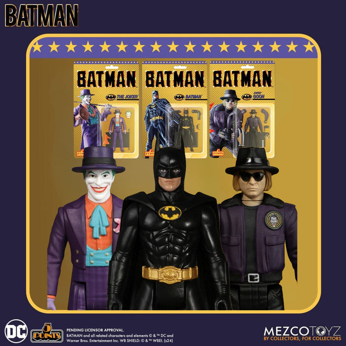 Mezco 5 Points Batman (1989) Set of 3