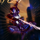 Marvel Comics Amazing Yamaguchi Revoltech NR106 Symbiote Suit Spider-Man (Purple Version)