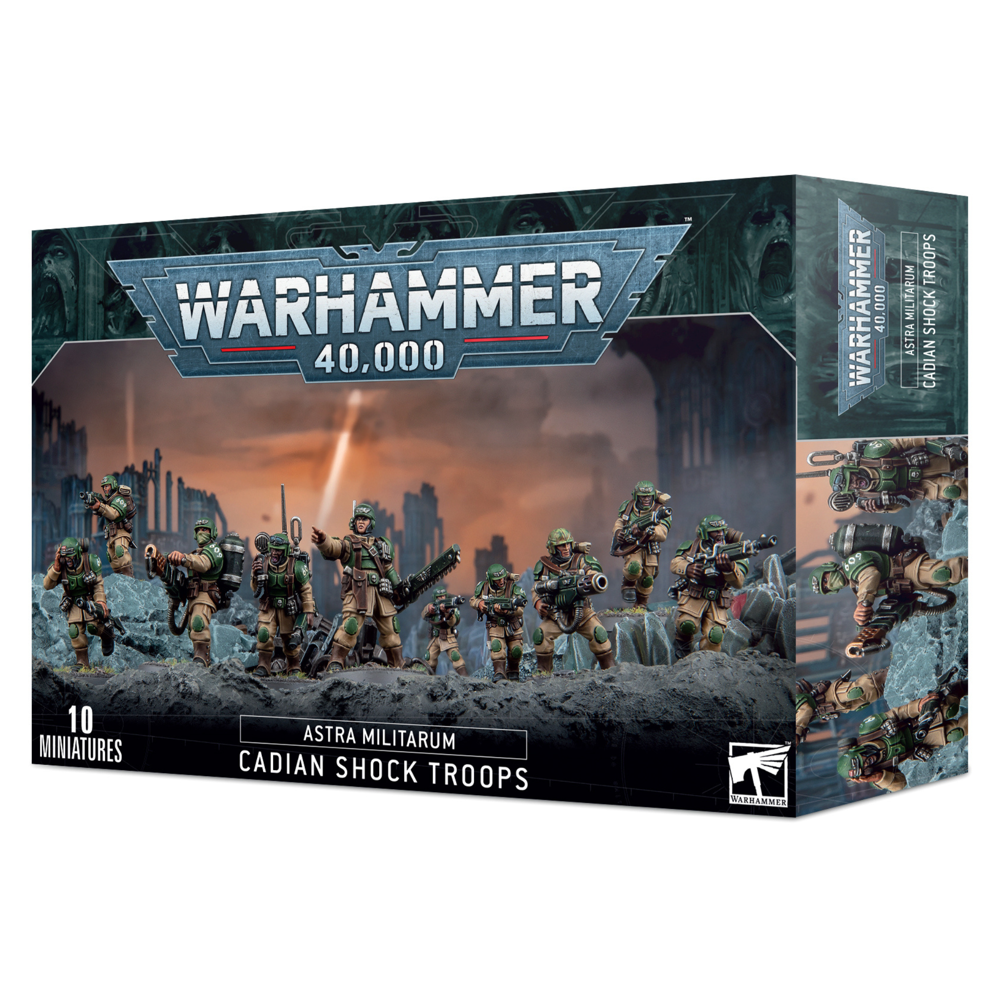 Warhammer 40,000: Astra Militarum – Cadian Shock Troops - Miniature Games