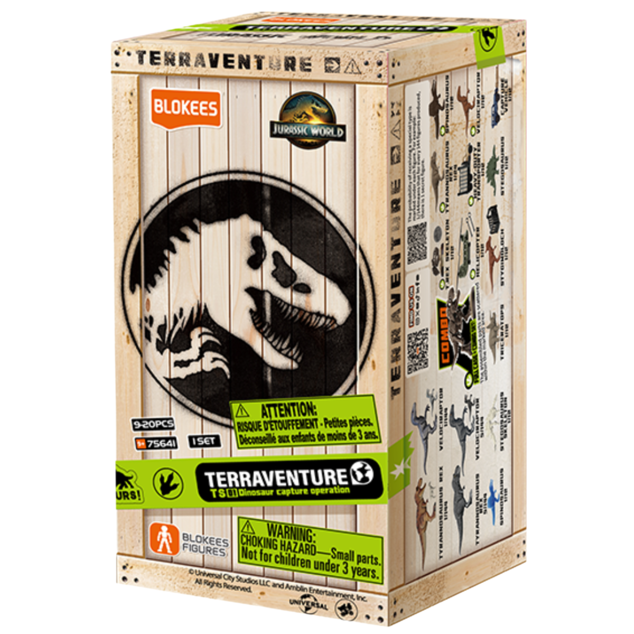 Blokees Jurassic World Terraventure Wave 1: Dinosaur Capture Operation (Single Random Blind Box) - Model Kits