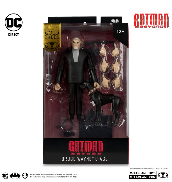 DC Direct SDCC Exclusive Gold Label Bruce Wayne and Ace (Batman Beyond)