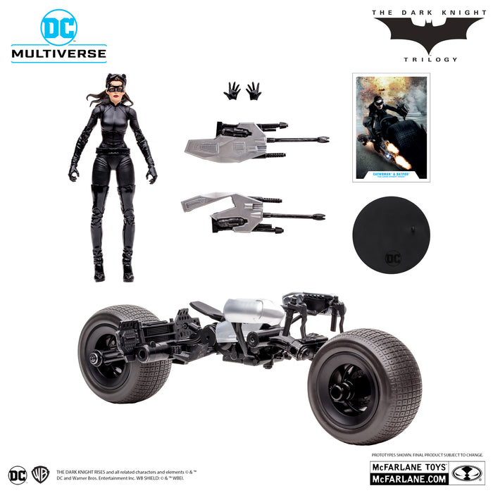 DC Multiverse Exclusive Gold Label Catwoman and Batpod (The Dark Knight Rises)