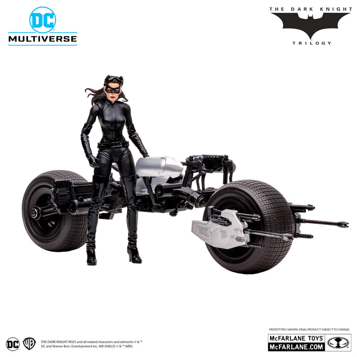 DC Multiverse Exclusive Gold Label Catwoman and Batpod (The Dark Knight Rises)