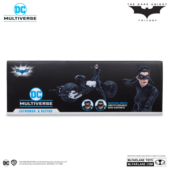 DC Multiverse Exclusive Gold Label Catwoman and Batpod (The Dark Knight Rises)