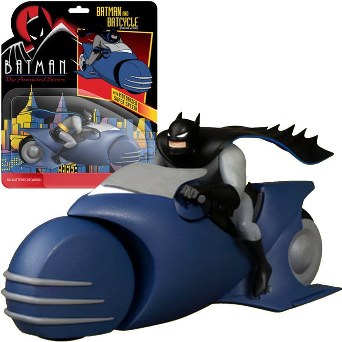 Mezco 5 Points Batman: The Animated Series Batman & Batcycle