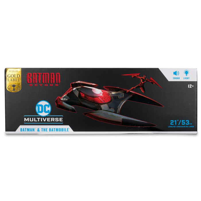 DC Multiverse Exclusive Gold Label Batman & Batmobile w/Lights and Sound (Batman Beyond)