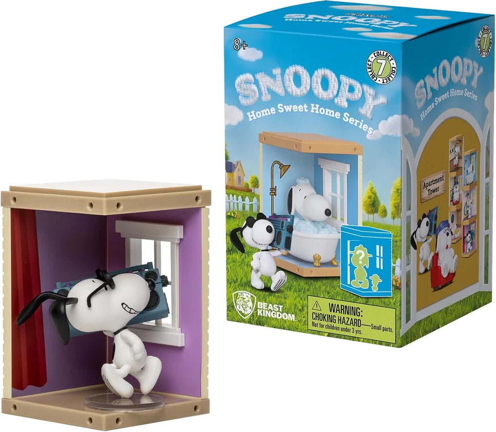 YuMe Snoopy Home Sweet Home Mini-Figure Box (Box of 6 Individually Boxed) - Action Figures