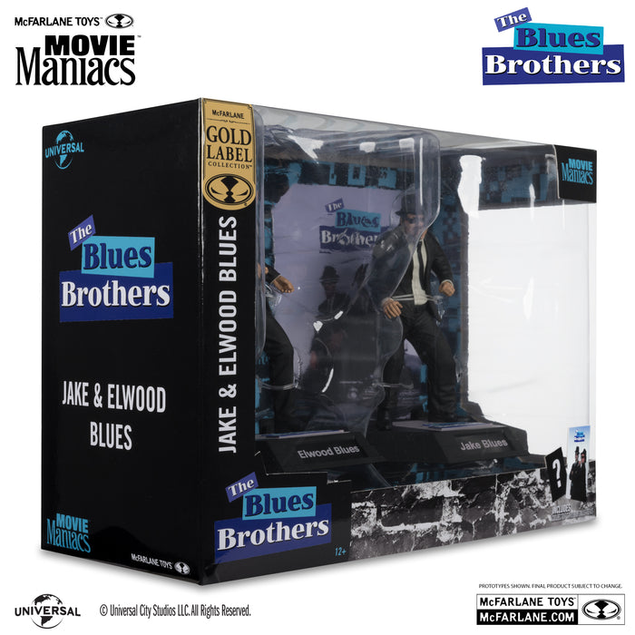 McFarlane Movie Maniacs Exclusive Gold Label Blues Brothers 2-Pack