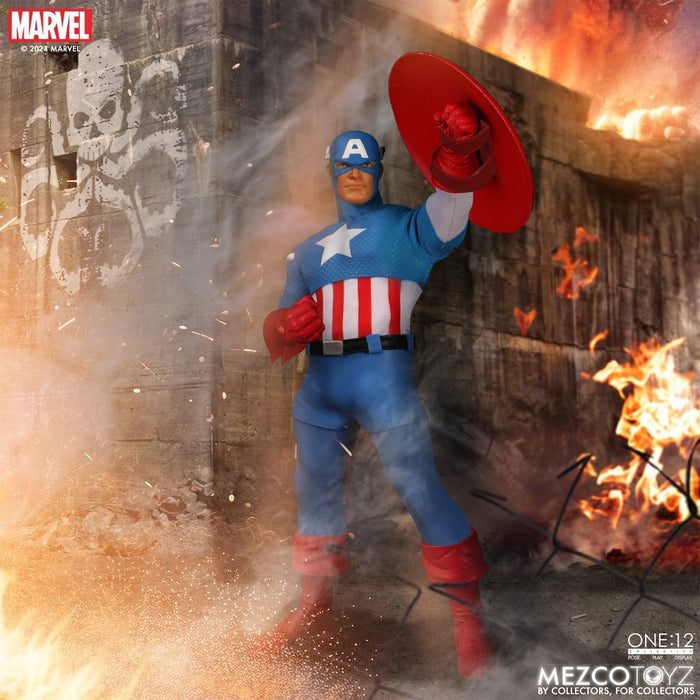 Marvel Comics Mezco One:12 Collective Captain America (Silver Age)