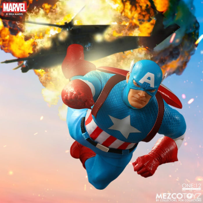 Marvel Comics Mezco One:12 Collective Captain America (Silver Age)