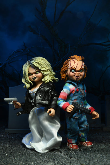 NECA Bride of Chucky Clothed Chucky & Tiffany 2-Pack (8" Scale)