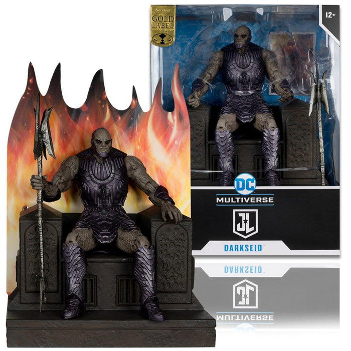 DC Multiverse Exclusive Gold Label Darkseid w/Throne Megafig (Justice League)