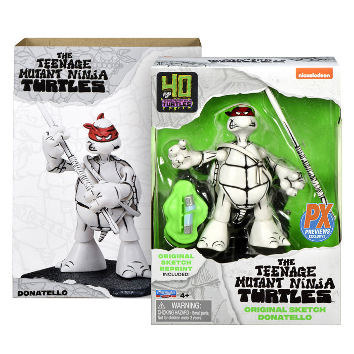 Teenage Mutant Ninja Turtles 40th Anniversary Black & White Original Sketch Donatello (PX Previews Exclusive)