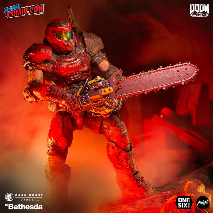 Mondo NYCC Exclusive DOOM Eternal Doom Slayer (Crimson Variant)