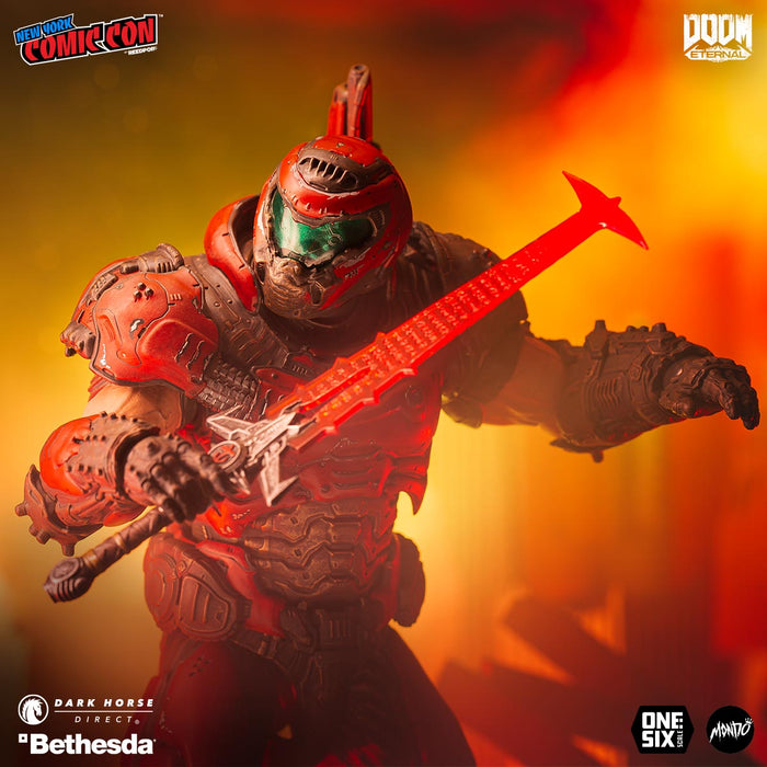 Mondo NYCC Exclusive DOOM Eternal Doom Slayer (Crimson Variant)