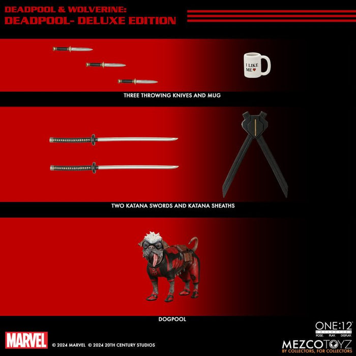 Deadpool & Wolverine Mezco One:12 Collective Deadpool (Deluxe Edition)