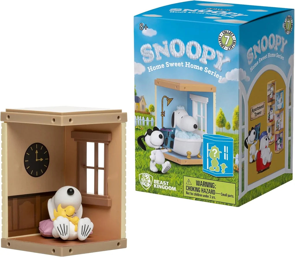 YuMe Snoopy Home Sweet Home Mini-Figure Box (Box of 6 Individually Boxed) - Action Figures