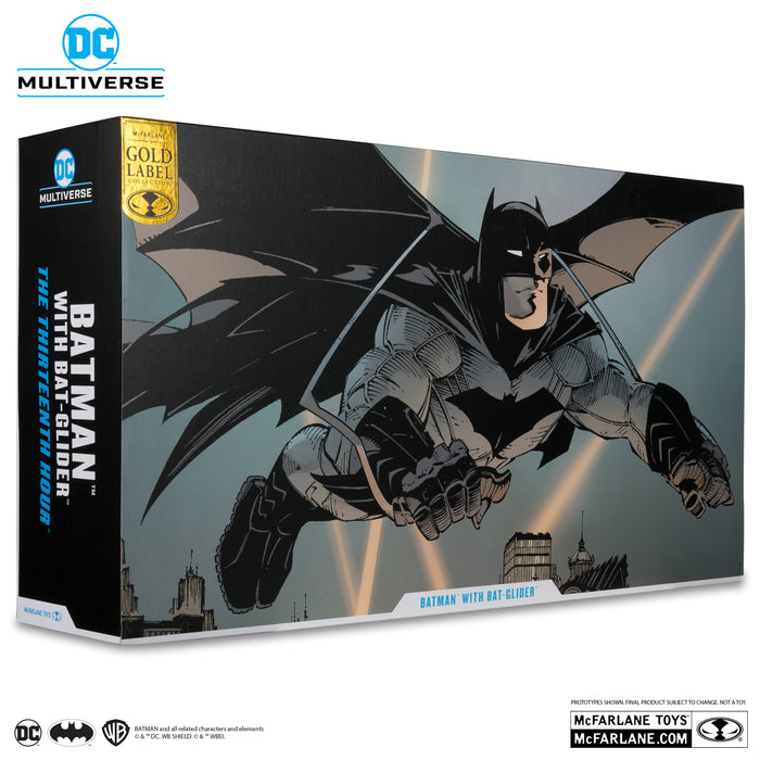 DC Multiverse NYCC Exclusive Gold Label Batman with Bat-Glider (Rebirth- The Thirteenth Hour)