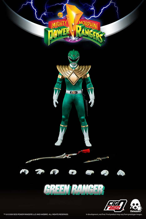 Mighty Morphin Power Rangers FigZero Core Rangers & Green Ranger 6-Pack