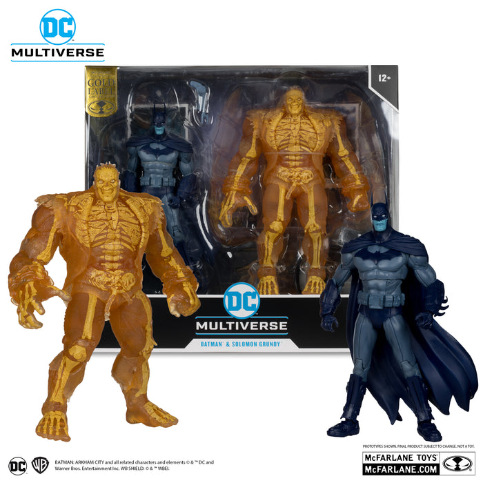 DC Multiverse Exclusive Gold Label Batman & Solomon Grundy 2-Pack (Arkham City)