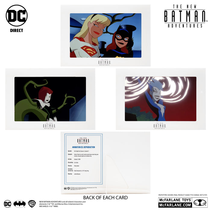 DC Direct New Batman Adventures Batman Exclusive Gold Label "Girl's Night Out" 3-Pack (Supergirl, Live Wire, & Poison Ivy)