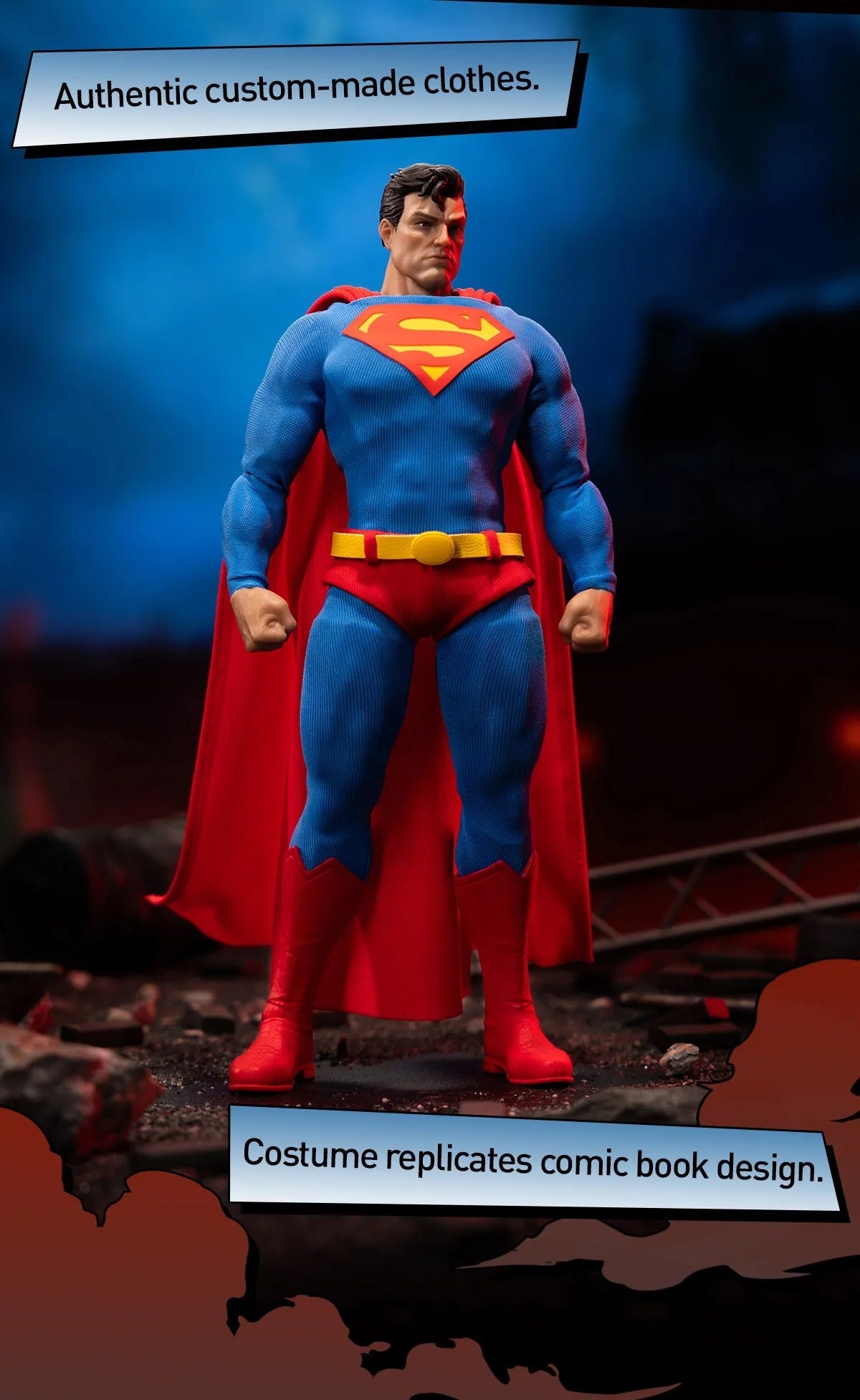 Gong Studios X Pop Mart Batman: Hush Superman (1:12 Scale