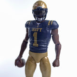 Collegiate Legends Navy Midshipmen #1 Walk-On Player (Dark Skin)