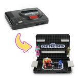 Console Heroes Sega Genesis Supervillain Boss Bundle Playset with Cartridge Storage Tray