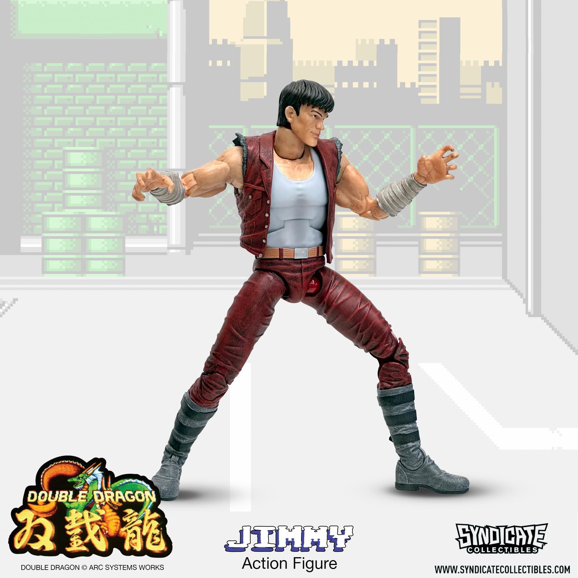 Syndicate Collectibles Double Dragon Jimmy Lee Action Figure Syndicate Collectibles Double Dragon Jimmy Lee Action Figure