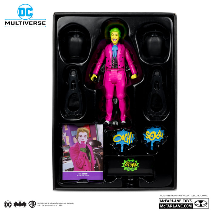 DC Multiverse Exclusive Gold Label Batman: Classic TV Series Joker (Black Light Edition)