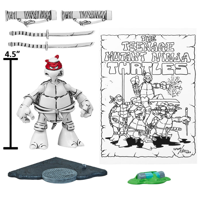 Teenage Mutant Ninja Turtles 40th Anniversary Black & White Original Sketch Leonardo (PX Previews Exclusive)