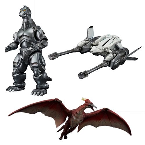 S.H. MonsterArts Godzilla vs. Mechagodzilla II Mechagodzilla, Garuda & Fire Rodan (Makuhari Decisive Battle Ver.) Set