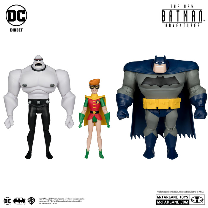 DC Direct New Batman Adventures Batman, Mutant Leader & Robin 3-Pack (Legends of The Dark Knight)