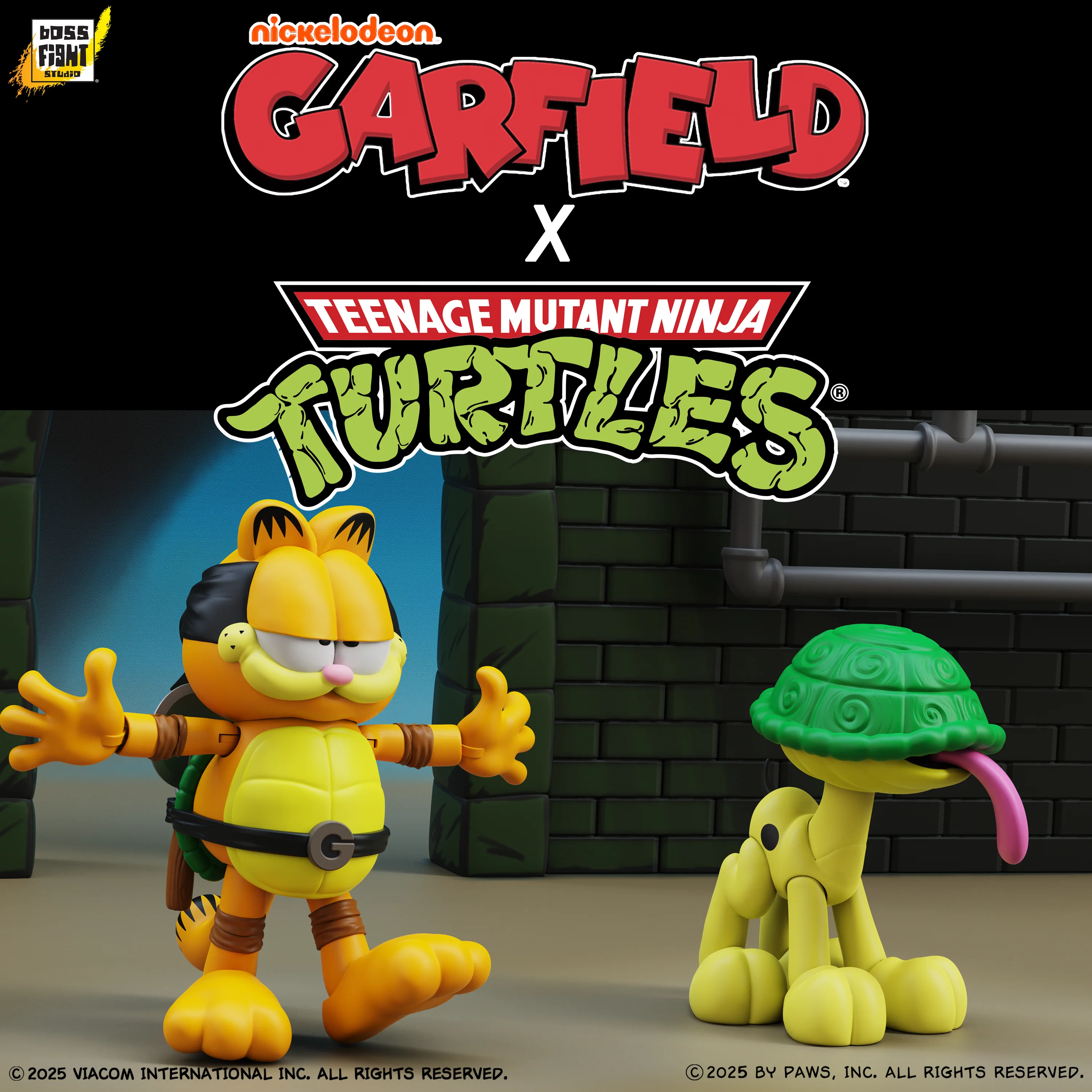 Boss Fight Studios Garfield x Teenage Mutant Ninja Turtles