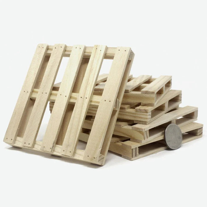 Mini Materials Mini Pine Pallet Coasters 5-Pack