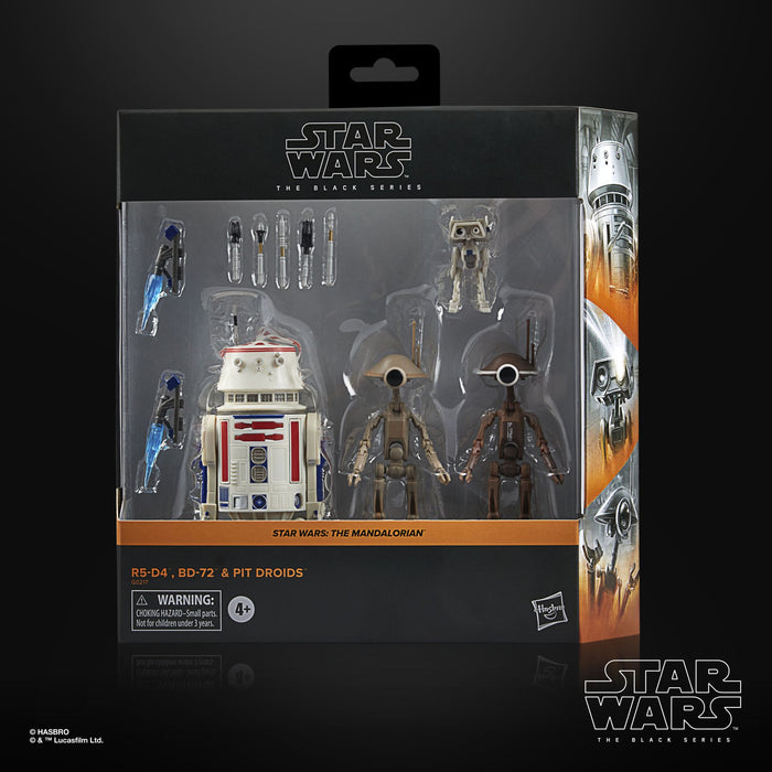 Star Wars Black Series Exclusive R5-D4, BD-72 and Pit Droids 3-Pack