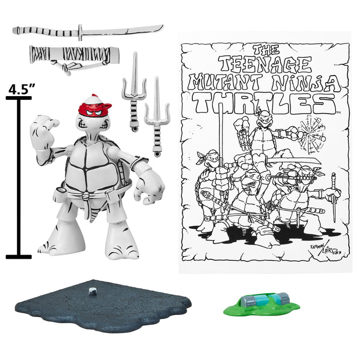 Teenage Mutant Ninja Turtles 40th Anniversary Black & White Original Sketch Raphael (PX Previews Exclusive)