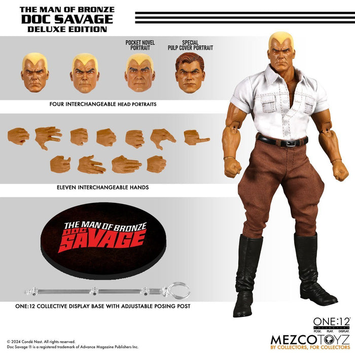 Doc Savage: The Man of Bronze Mezco One:12 Collective Doc Savage (Deluxe Edition)