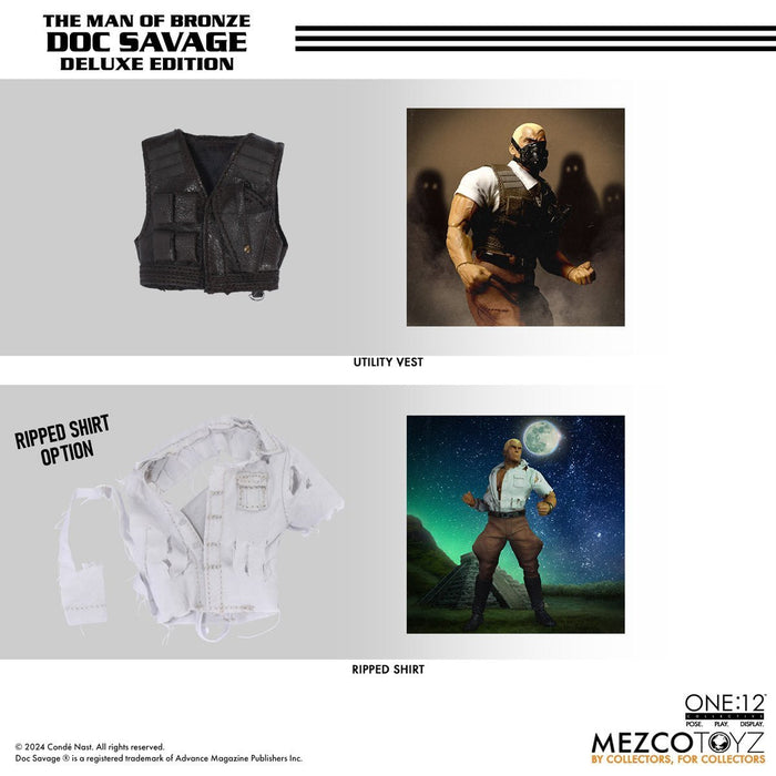 Doc Savage: The Man of Bronze Mezco One:12 Collective Doc Savage (Deluxe Edition)