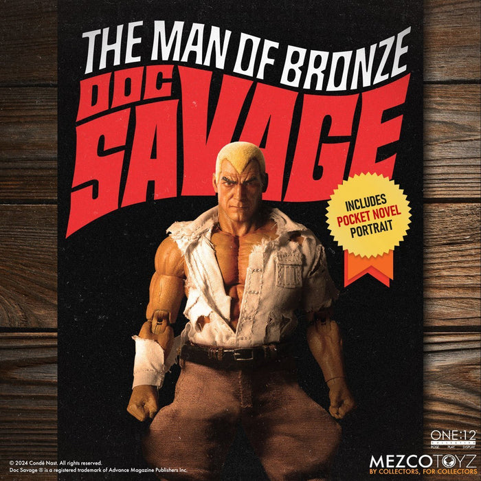 Doc Savage: The Man of Bronze Mezco One:12 Collective Doc Savage (Deluxe Edition)