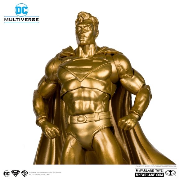 DC Multiverse SDCC Exclusive Gold Label Superman (Centennial Park Tribute)