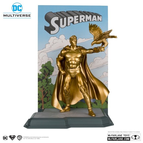 DC Multiverse SDCC Exclusive Gold Label Superman (Centennial Park Tribute)