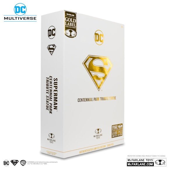 DC Multiverse SDCC Exclusive Gold Label Superman (Centennial Park Tribute)